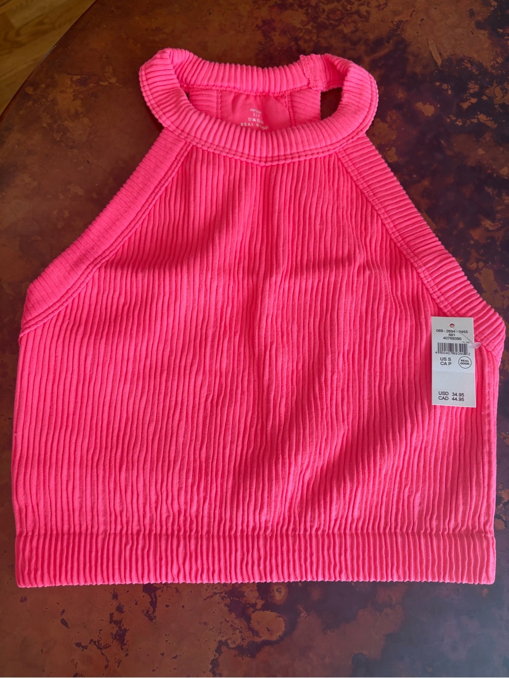 Women’s Aerie Hot Pink Ribbed Tank